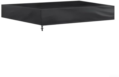Sandkastenabdeckung, wasserdicht, quadratisch, 210D-Oxford-Stoff, staubdicht, Schutzhülle für Kinder, Outdoor, Spiel, Sandaufbewahrung (schwarz, 120 x 120 cm)