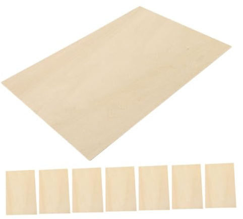 Angoily 8pièces Lot De Planches De Bois De Tilleul Naturel Brut Pour Peinture Sculpture Travaux Artisanat Et Projets De Décoration Intérieure