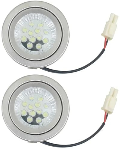 Muzrunq Range Hood Light Bulbs 3W 24V Cooker Range Hood Light with EL Connector Energy Saving Kitchen Cooker Bulbs Replacement Stove 2Pcs Kitchen Accessories Replacement