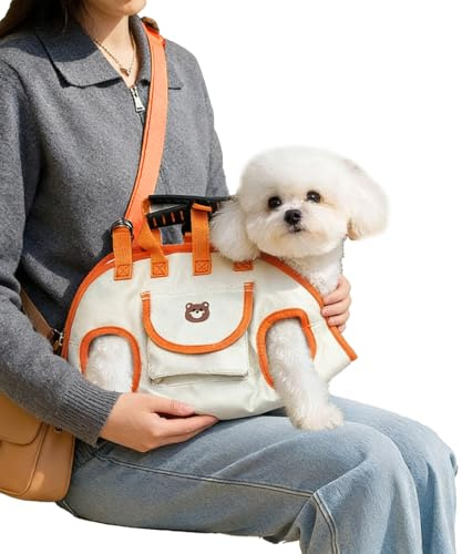 Dog Carrier Backpack | Puppy Travel Carrying Supplies | Outdoor Pet Carrying Bag - for Pet Parents Animal Lovers Road Trips Grooming Walking Cycling Running Park Garden Lawn