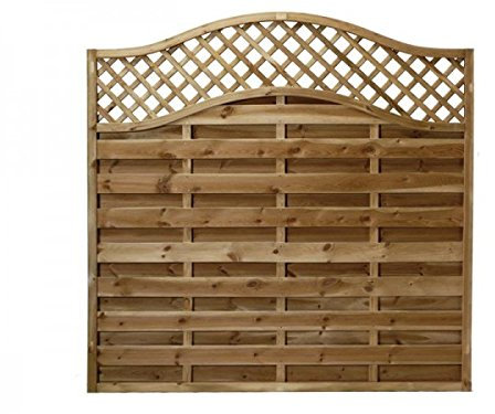 Total Sheds European Fence Panel 1.83m x 0.9m (6 x 3) Omega Decorative Lattice Top Pressure Treated Tanalised