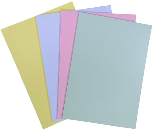 A4 pastellfärg kortpaket 20 ark 4 färger ljusfärgat kort 160 gsm påskhantverk kort