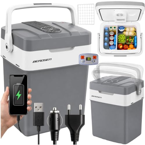 2 in 1 thermoelektrische Kühlbox Wärme- und Kühlfunktion 29 Liter mit ECO-Modus Berdsen