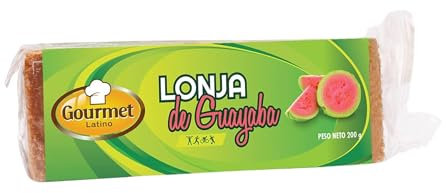 Gourmet Latino - Lonja de Guayaba - 200 g - Alto Contenido en Vitamina C - Aporta una Dosis Extra de Energía - Propiedades Digestivas - Ideal para Deportistas