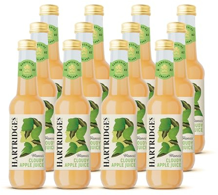 Hartridges Cloudy Apple Juice 275ml Glass Bottles - Pack of 12