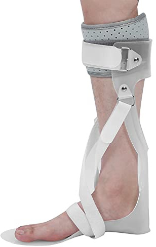 NSXAYIWESoporte De Tobillo, Férula De Soporte De Oreja De Caída De Pie, Soporte De Tobillo Y Pie Con Diseño De 8 Correas Desmontables (M -derecha)