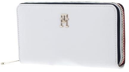 TOMMY HILFIGER TH Essential SC Zip Around Corp Wallet L Ecru