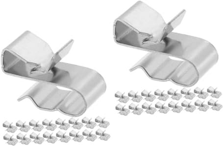 Gatuida 50stücke Solar Panel Kabelclips Edelstahl Kabelklemmen Für Photovoltaik Kabelmanagement Installieren Und Wetterfest Für Solarmodule Und Trailersysteme