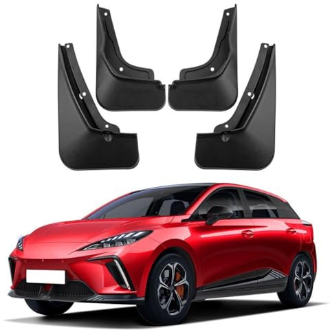 Bqieai 4PCS Auto Vorne Hinten Schmutzfänger, Für MG4 EV 2022-2023 Rad Spritzschutz Kotflügel Staubdicht Schlamm Klappen Car Styling Zubehör