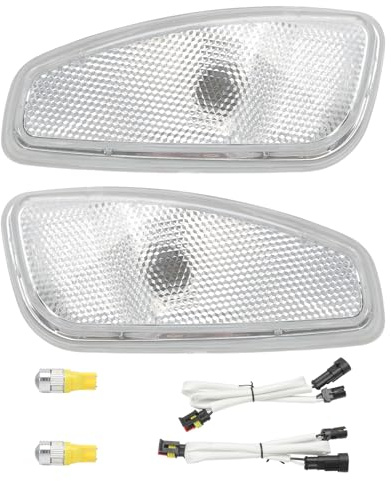 GNXFixt 2 x LED-Blinker, wasserdicht, für Renegade 2014-2021 51953116, 51953114 LED-Leuchtmittel mit getönten Linsen, Seitenblinker