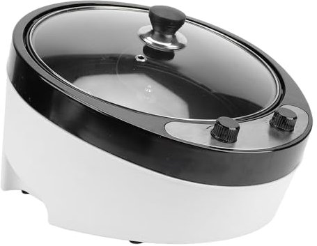 Jiawu Máquina Tostadora de café, Tostador Eficiente con Tapa de Vidrio, Tostador Eléctrico de Granos de café, Ajuste de 0 a 240 ℃ para Cafetería (Enchufe UE 220‑240V)