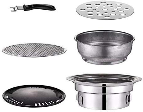 Barbecue au Charbon de Bois, fumoir, Barbecue, Barbecue, Barbecue Portable en Acier Inoxydable, Barbecue de Camping, Mini Kits d'outils pour Pique-Nique, Cuisine dans l'arrière-Cour, Accessoires de