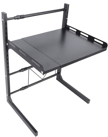 Support de Four à ondes, Support de ondes Extensible en Acier au Carbone épais, étagère Réglable pour ondes, Gain de Place, Cuiseur à Riz, Grille-pain