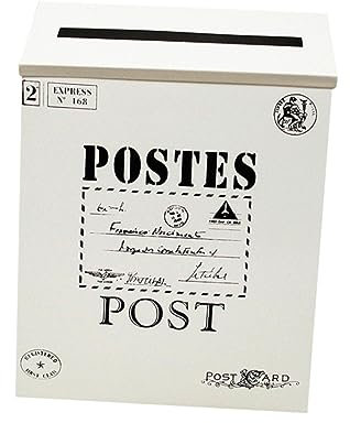 OSALADI Buzón De Retro para Decoración De Pared Buzones De Correos Decorativos De Accesorio Creativo Hogar Buzones De Correos para Fotos