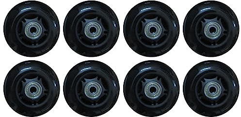 GSHUPIOU Ersatz der Räder der Schlittschuhe, Ersatz-Skate-Rollen, 8er-Pack 82A Inline-Skate-Rollen mit Kugellagern,(72mm)