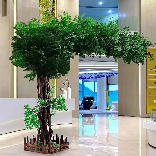 árbol De Higuera De Bengala De Simulación Grande para Exteriores,árbol De Higuera Falso,árbol De Higuera De Bengala Artificial,árbol De Decoración De Interiores,Extended-1x0.6m/3.2x1.9ft