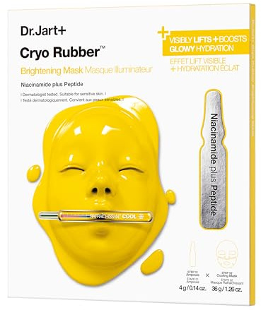 Dr.Jart+ Cryo Rubber Brightening and Cooling Korean Face Mask with Niacinamide and Peptides | Korean Skin Care