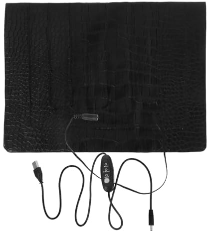 DOITOOL Usb Heated Pet Pad with 3-Level Adjustable Temperature Switch Waterproof Portable Heating Mat for Cats Dogs Reptiles Travel and Home Use 17.72X11.81In