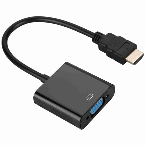 Asixxsix Cable Portátil Macho a VGA Hembra para Televisores Monitores Proyectores, Cable Adaptador Convertidor de Vídeo Full HD 720p/1080p para Ordenadores Portátiles