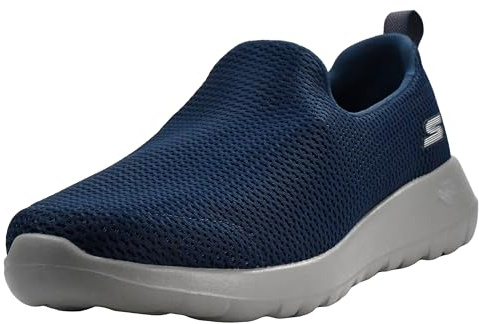 Skechers Go Walk MAX, Zapatillas para Caminar Hombre, Azul/Gris, 43 EU