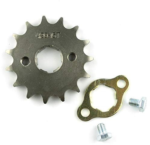 NO-LOGO XFC-BO, Front Motor 428# 10T 11T 12T 13T 14T 15T 16T 17T 18T 19T Zähne 17mm 20mm Kettenritzel mit Halteplatte Locker (Farbe : 428 20mm 11T)