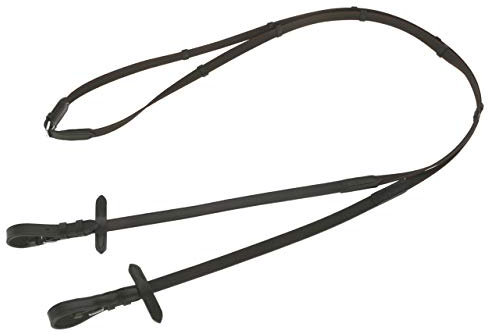 Covalliero Antislip Gummizügel schwarz/braun, Full, 15 mm