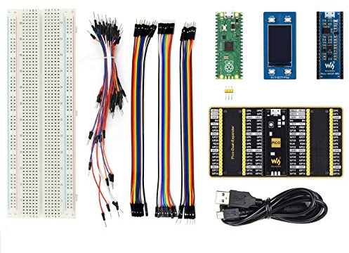 IBest for Raspberry Pi Pico Evaluation Kit B Include Raspberry Pi Pico with Pre-Soldered Header,Waveshare 1.14inch Color LCD,10DOF IMU Sensor,Dual GPIO Expander