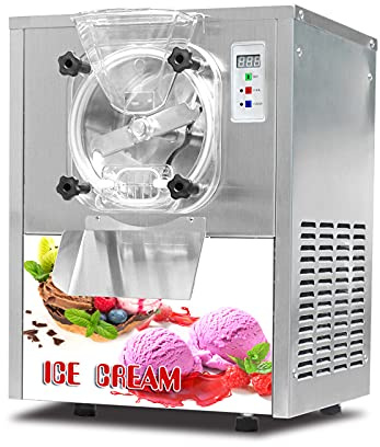 Koalalko Commercial Countertop Hard Ice Cream Machine, Mini Table Top 1400W Gelato Ice Cream Maker, Capacity 15L/hour Perfect for Restaurant, Cafe, Coffee, Snack Bar