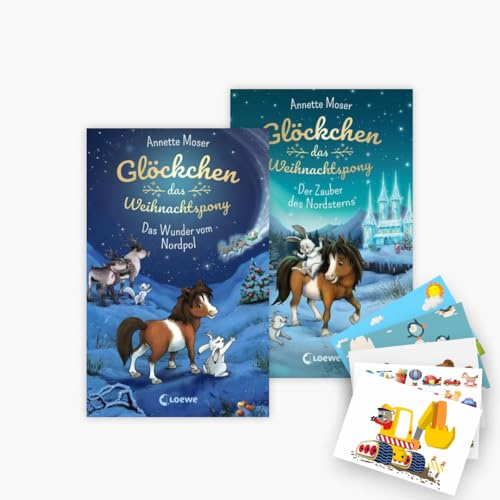 Glöckchen, das Weihnachtspony Band 1+2 plus 1 exklusives Postkartenset