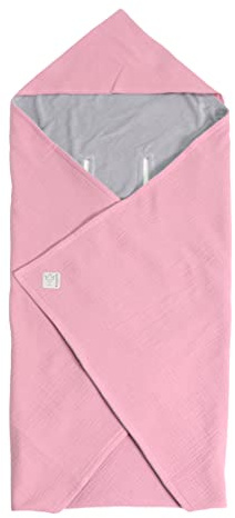 Kaiser 65312491 Sunny Winterdecke Summer Beach, Winterdecke für Baby/Autositz, Sommer- oder Ganzjahresdecke, 100% Baumwolle, Birdal Rose