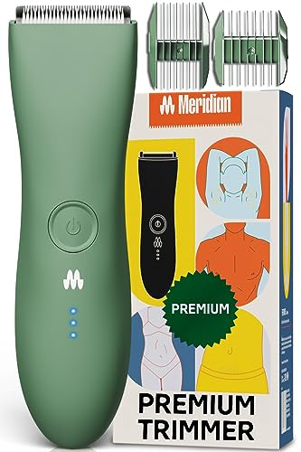 MERIDIAN Premium Trimmer for Women and Men, USB-C Charger, Travel Lock, Available in 6 Colors, Sage