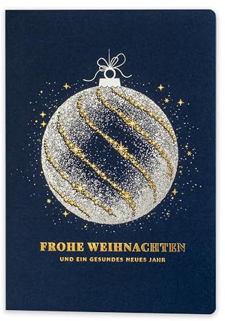 Art Nuvo Weihnachtskarten mit Umschlägen und Einlagen – Set von 10 exclusiven Weihnachtskarten