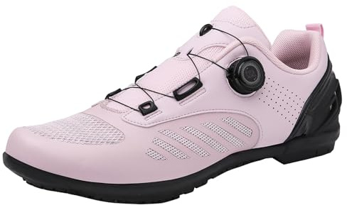 ZHENSI Fahrradschuhe Für Damen No Lock Rennrad Mountainbike-Schuhe Drehknopf rutschfest Leicht