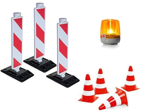 rollytoys Zubehör Set Service (bestehend aus 3X rollyBake, 1x rollyFlashlight, 4X rollyPylons) 401468, Rot