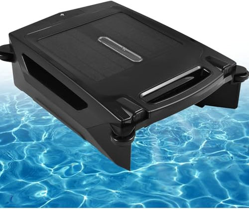 moupeaktain Skimmer Robótico para Piscinas con Energía Solar con Opciones De Carga Dual Y Limpieza Continua 3H, Limpiador Robótico para Piscinas con 3.4L Cesta, para Todo Tipo De Piscinas