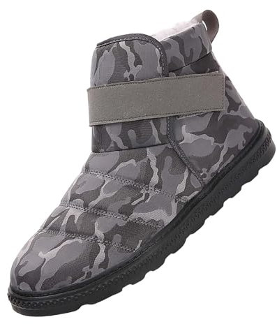 Winterstiefel Damen Herren Wasserdicht Warm Gefütterte Winterschuhe Winter Kurzschaft Stiefeletten Bequem Schlupfstiefel rutschfeste Boots Outdoor WinterbootsWarme Booties Outdoor 36-47EU