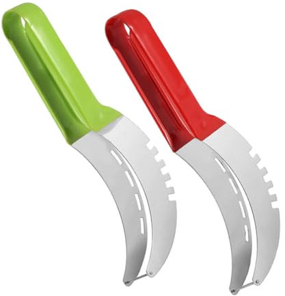 Cabilock 2piezas Cuchillo Para Cortar Sandia Cortador De Sandía De Cocina Herramientas Profesionales
