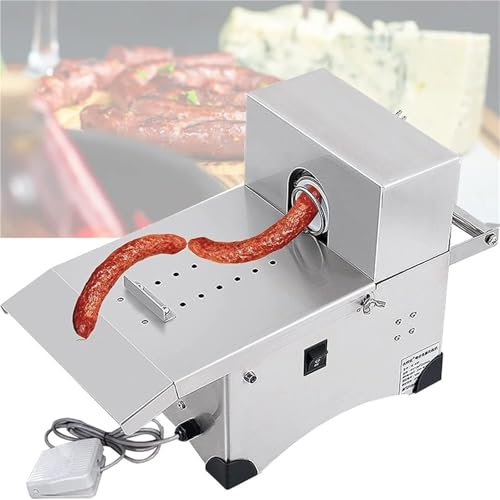 Elettrica per legare salsicce,Macchina per Legare e Annodare Salsicce Manuale in Acciaio Inossidabile Commerciale,legatrice per Nodi per Legare Salsicce a Mano,Insaccatrice per salsicce