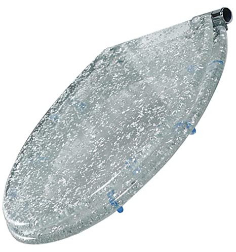Abattant WC à paillettes résistant avec fermeture amortie et libération rapide Idéal en résine ovale standard Transparent respectueux de l'environnement