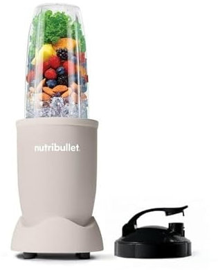 PRO Single Serve Blender (900W) Matte Linen, Powerful Stainless Steel Extractor Blades, High-Performance, BPA-Free Plastic Cups, 900 Watt Motor Base