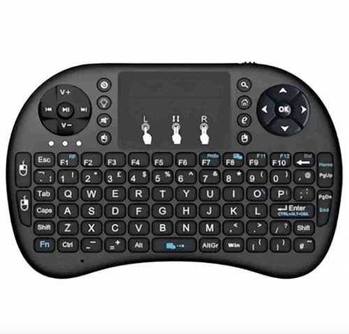 Genérico Mini Teclado Inalámbrico con Touchpad y Retroiluminación LED