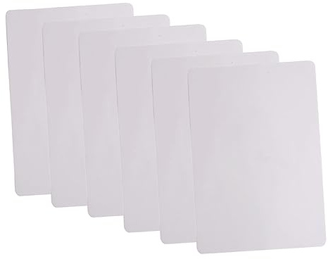 Veemoon 6 Stück Weiße Übungshaut aus Silikon für Augenbrauenmaschine Training für Anfänger Synthetisches Material für Permanent Make Up Übungen