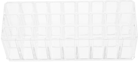 Caja Organizadora de Lápiz Labial 27 Rejillas Ps para Tocador | Almacenamiento Separado, Diseño Práctico y Ligero, Gran Capacidad, 230x83x75mm