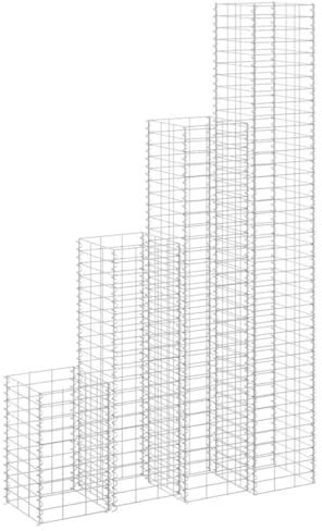 Cervaline Lits surélevés en Gabion 4 pcs 30x30x50/100/150/200 cm Fer,Maison & Jardin,Pelouses & Jardins,Jardinage,Pots & Cache-Pots,18.7 kg-151252