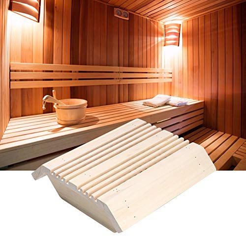 Aumotop Copertura per Lampada da Sauna Paralume Quadrato in Legno Resistente Ed Ecologico per Saune Ad Alta Temperatura 27x28 Cm