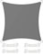 SONGMICS Vela Parasole 3 x 3 m, Impermeabile con Colonna d'Acqua 665 mm, Tenda da Sole Poliestere Antistrappo, Anti UV 93%, Terrazza Giardino Balcone, Quadrata, Corde 2 m, Grigio Fumo GSH33GYV1