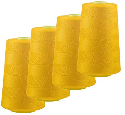 4 x 4572m Overlock-Garn Overlock-Nähgarn Oeko-Tex Polyestergarn Farbe 501 bis 540
