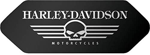 Stickers rétro réfléchissant pour Casque Shoei - Harley Davidson Crâne Noir - Frontal