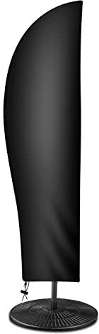 Okpow - Copertura per ombrellone da giardino a sbalzo, impermeabile, resistente al mercato, con cerniera e tessuto impermeabile