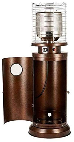 Calentador De Gas para Patio, Calentador De Terraza De 12KW, Sin Nivel Ajustable, Independiente, Calentador De Baño De Fácil Control para Restaurante Al Aire Libre, Jardín